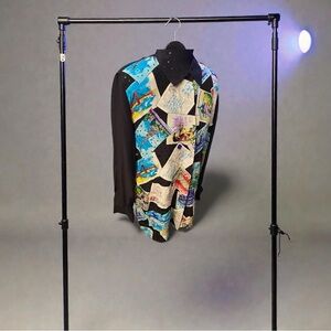 Diane Gilman Multicolor Patchwork Men's Jacket